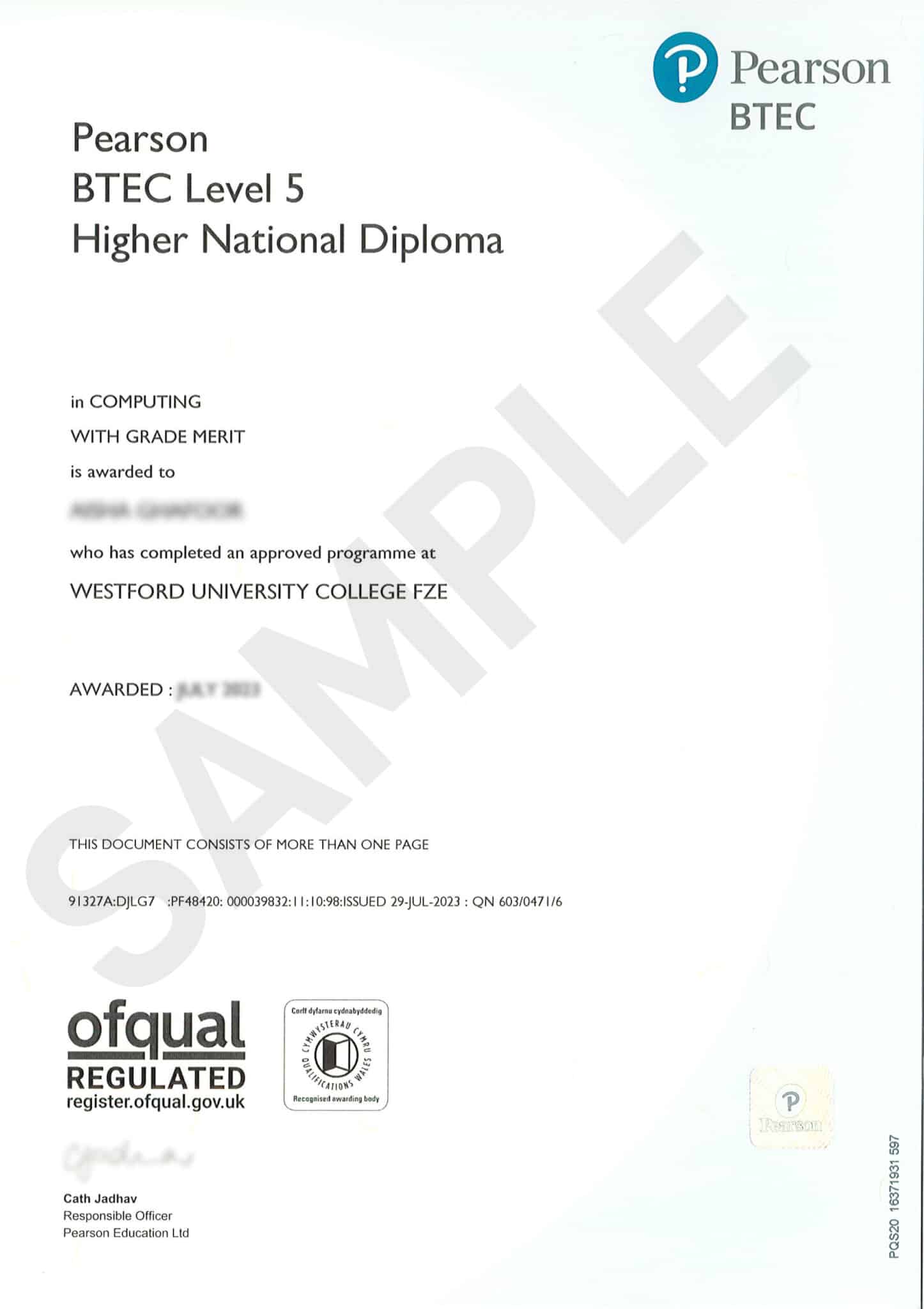 Higher National Diploma In Computing Online Or Part Time Hnd Courses In Dubai Wuc 8826